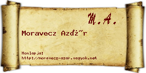 Moravecz Azár névjegykártya